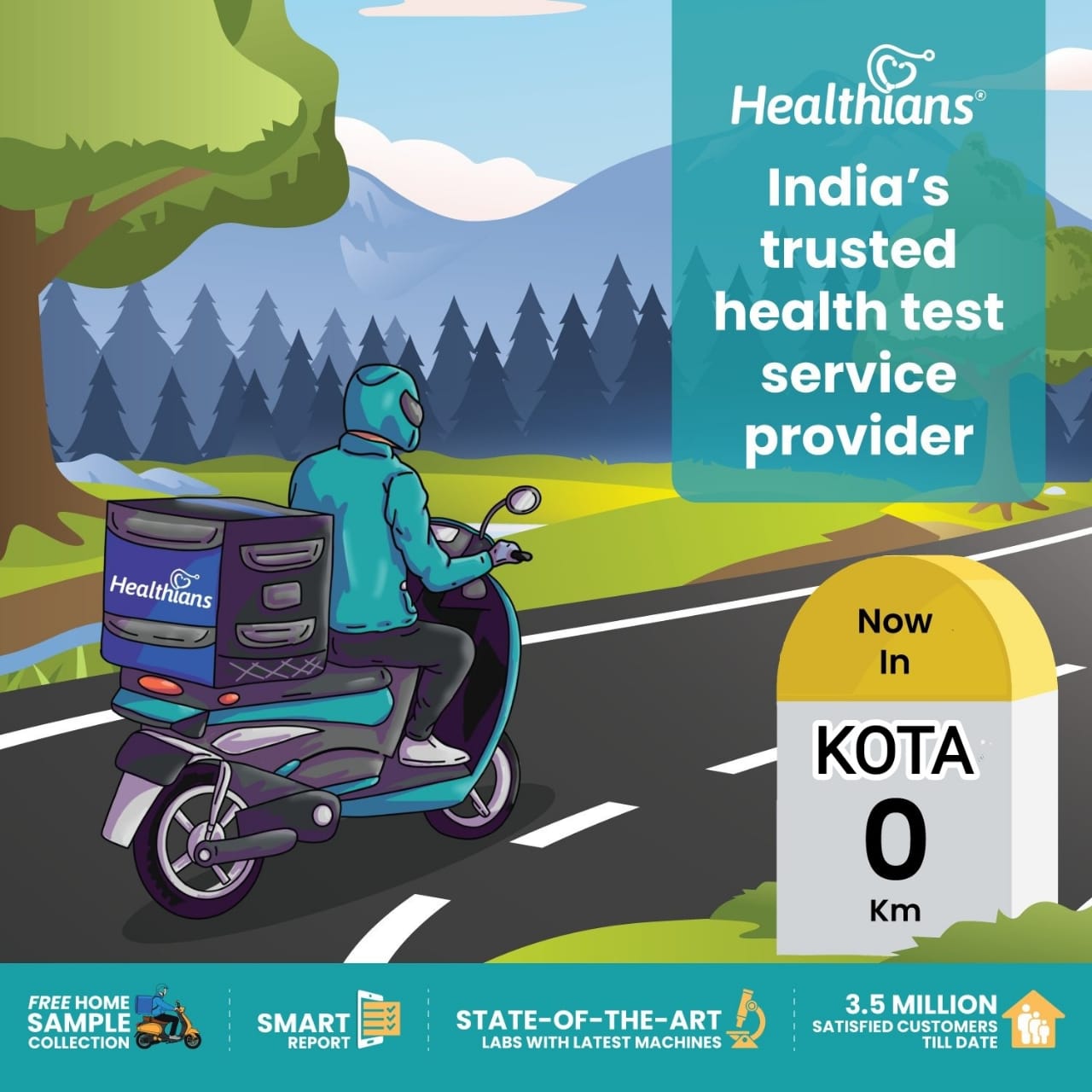 Health Lab test In kota Talwandi with at your Home facility by Healthians Channel Partner