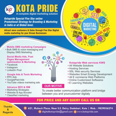 Rise Digital Marketing Strategy by Kotapride Kota: Effective and Affordable Business Marketing in Local Areas