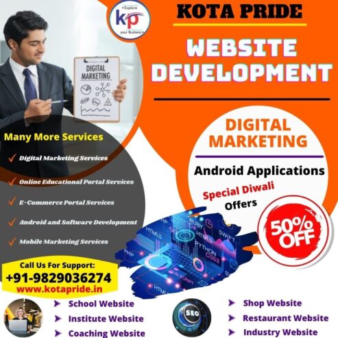 Website Devlopment Skill course  BY DIGITAL  KOTAPRIDE IN Kota Dadabari